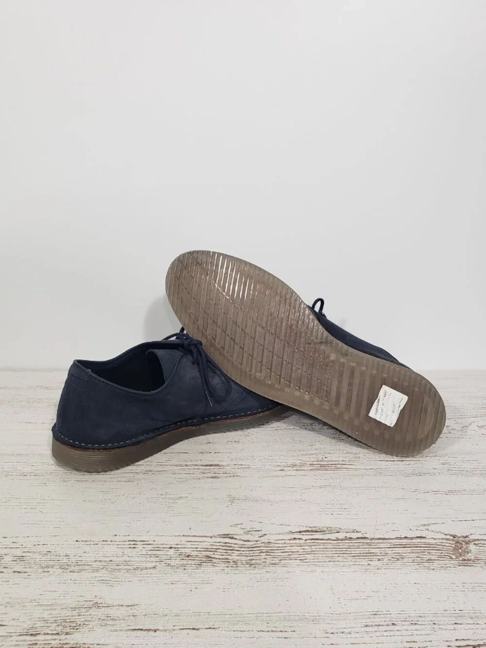 Clarks Blue Suede Shoes Oxford Lace Up Men's Size 11.5